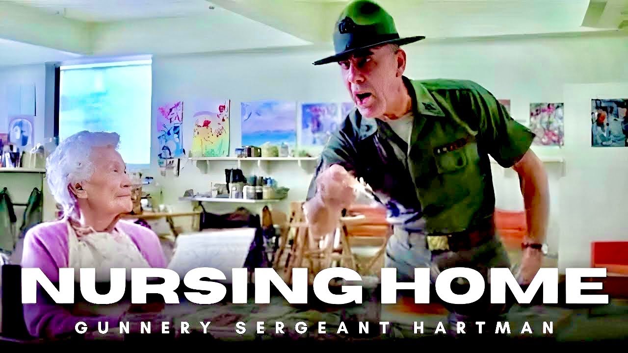 Gunnery Sergeant Hartman Visits a Nursing Home (Full Metal Jacket) 🔥🎖️💥