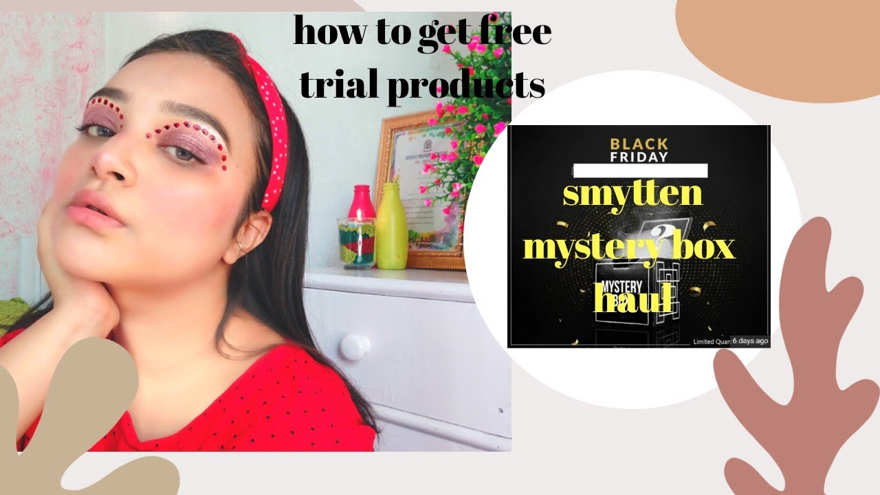 smytten mystery box haul/how to get free trial products in india