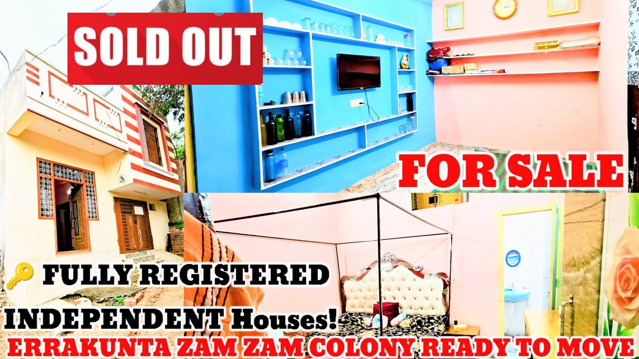 SOLD OUT Sale independent Houses In Hyderabad Errakunta Zam Zam Colony Registered Assisment Tax Paid