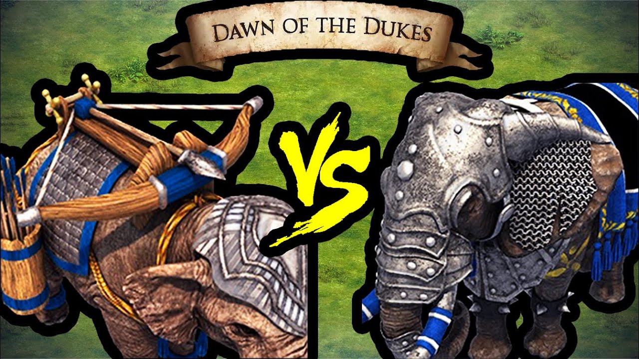 200 Elite Ballista Elephants vs 141 Elite War Elephants (Total Resources) | AoE II: DE