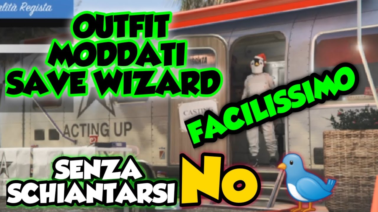 GTA 5 ONLINE TUTORIAL OUTFIT MODDATI (SAVE WIZARD)🐦🖕 SENZA SCHIANTARE L'UCCELLO🖕 🐦