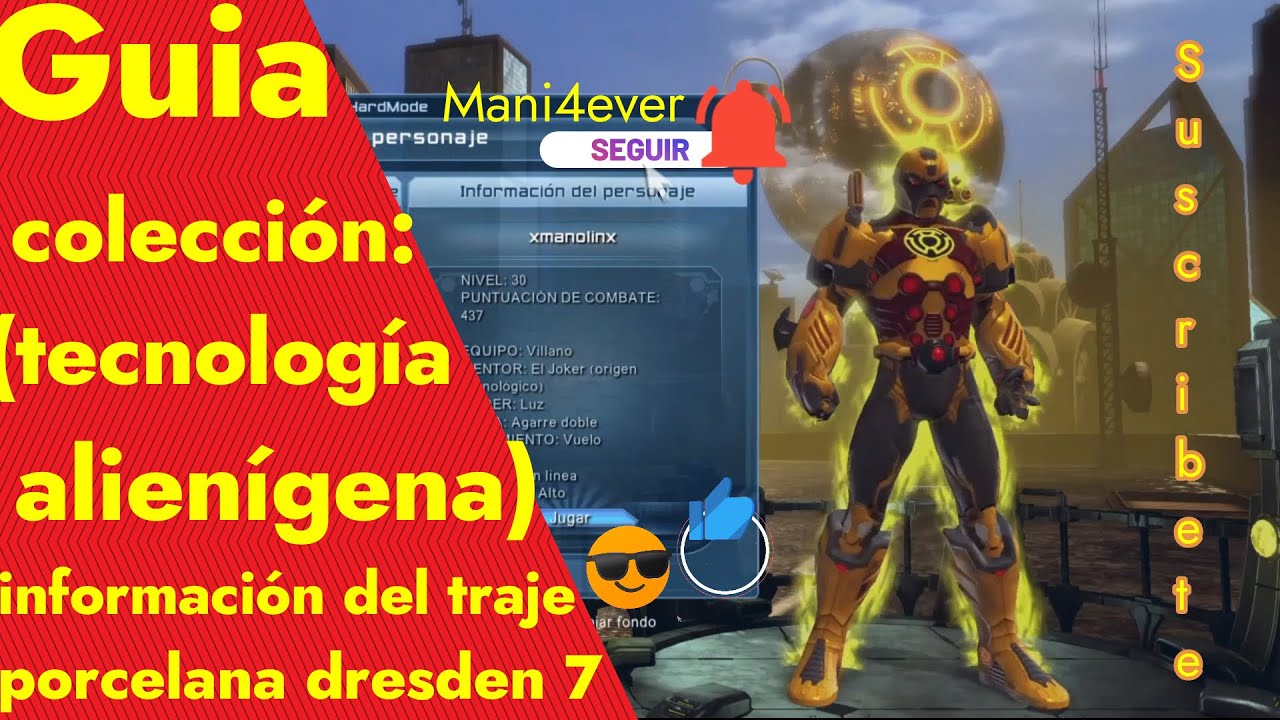 GUIA (COLECCIÓN TECNOLOGÍA ALIENÍGENA) INFORMACION DEL TRAJE DRESDEN 7 - DCUO