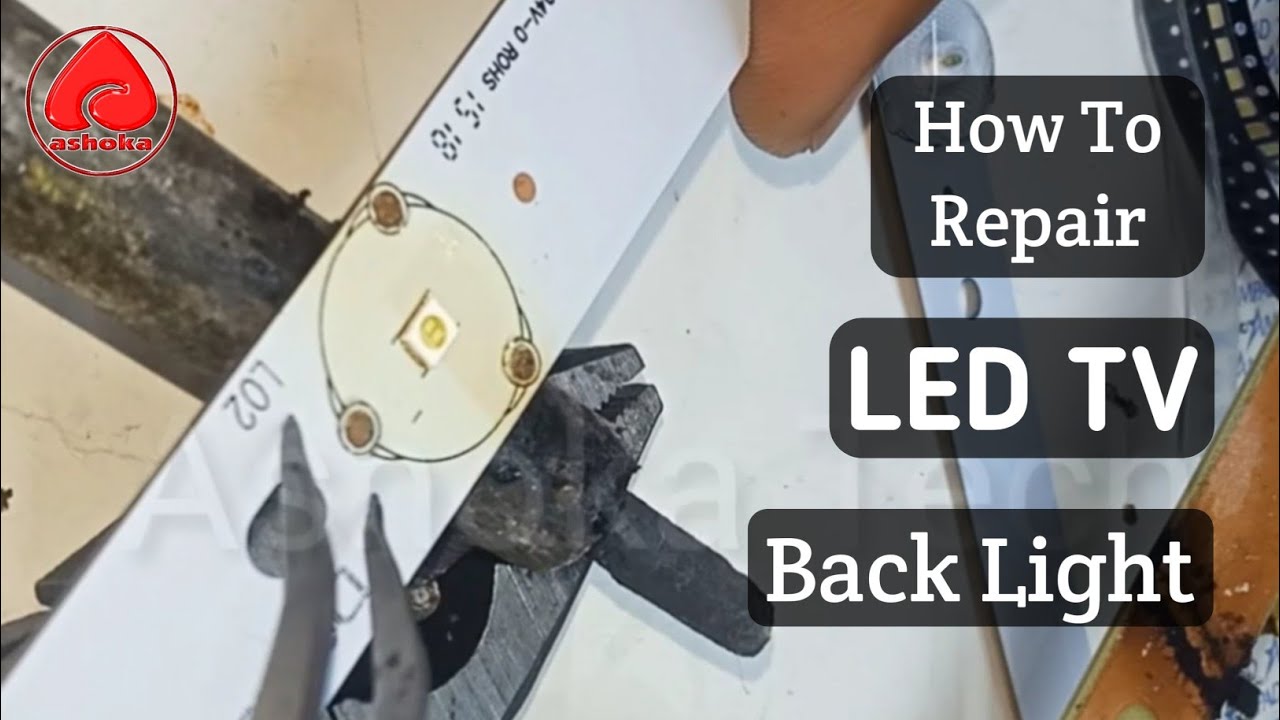 LCD LED TV Backlight Repair | No Picture, Blank Screen |  Replace LED Strips & Single LED Repair