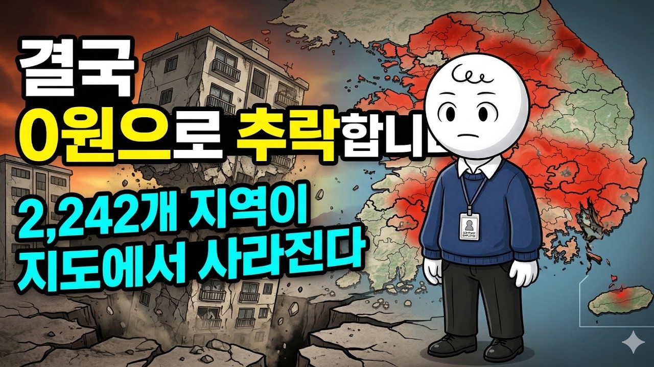 전국 130곳 소멸 확정: 아파트가 630만원까지 추락한 대한민국 부동산의 비극