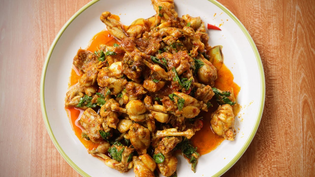 Fried Frog with Lemongrass Paste - Frog Stir fry Recipes