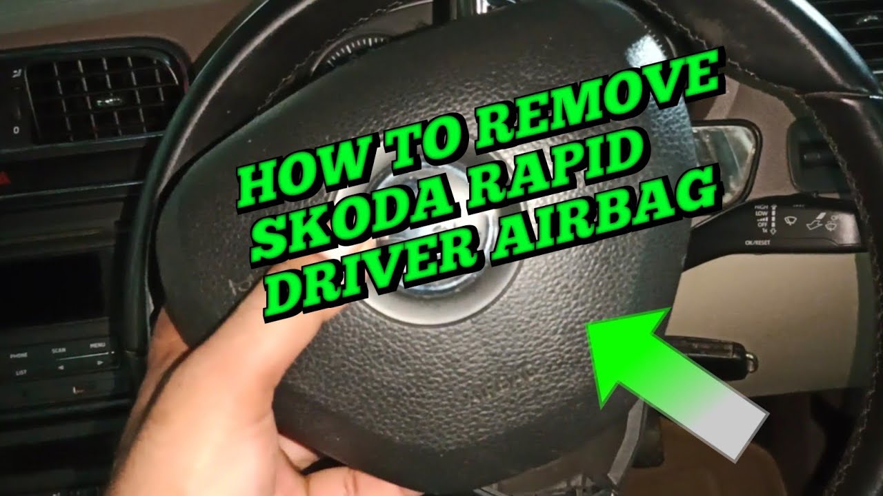 How To Remove Skoda Rapid Driver Airbag | Skoda Rapid Steering Wheel Airbag Kaise  Remove Kare