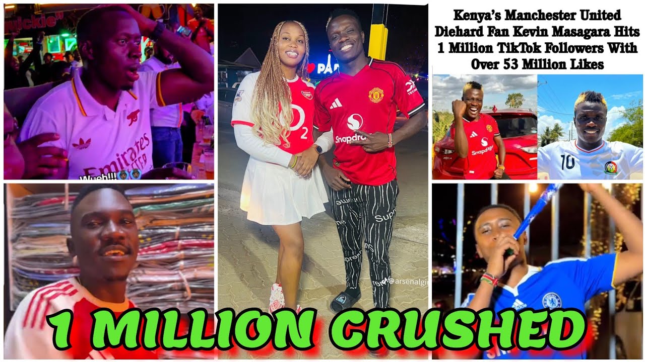 GENZ JOYFUL REACTION AS MASAGARA HITS OVER 1 MILLION FOLLOWERS ON TIKTOK AS A MAN U FAN