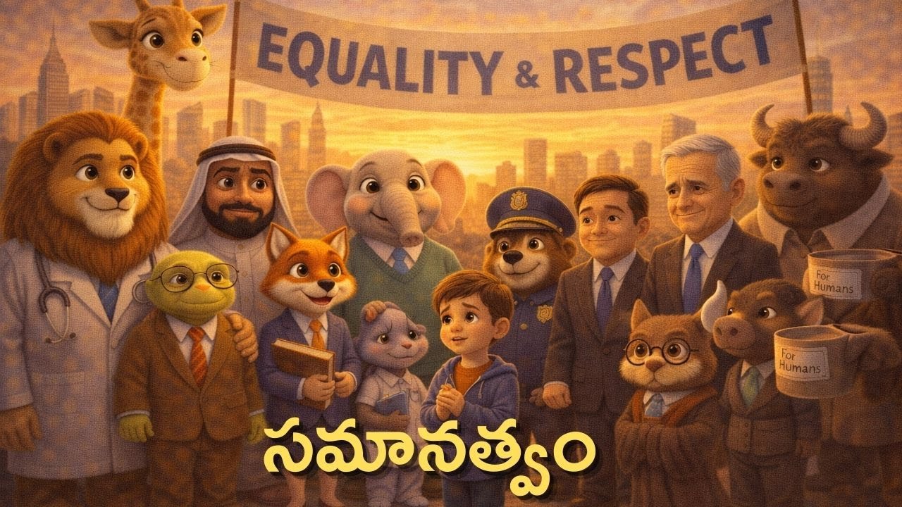సమానత్వం & గౌరవం |  Equality & respect | AI Animated Video