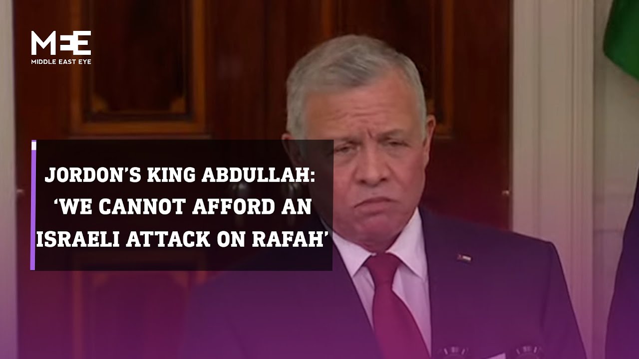 Jordan's King Abdullah urges “lasting ceasefire” at White House press conference with US president