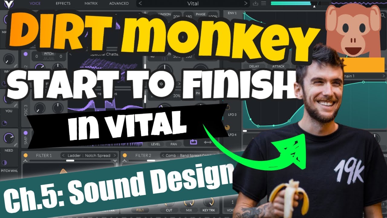 Dirt Monkey's Dubstep Sound Design Tutorial - Vital Dubstep Tutorial, Ep. 5: Sound Design (FREE DL)