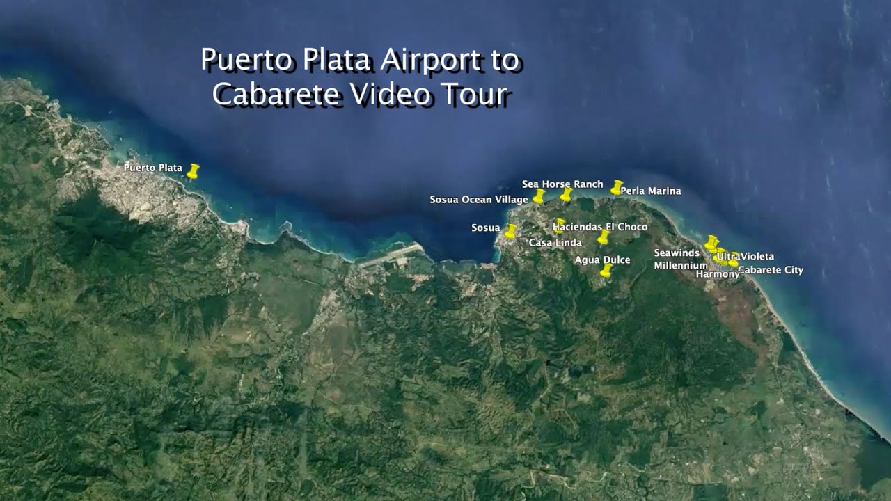 Puerto Plata Airport (POP) to Cabarete Video Tour