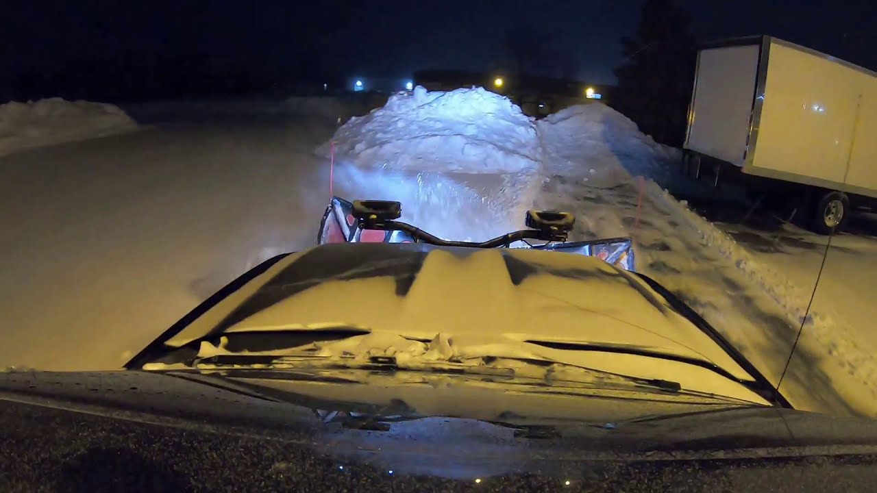 More snow plowing
