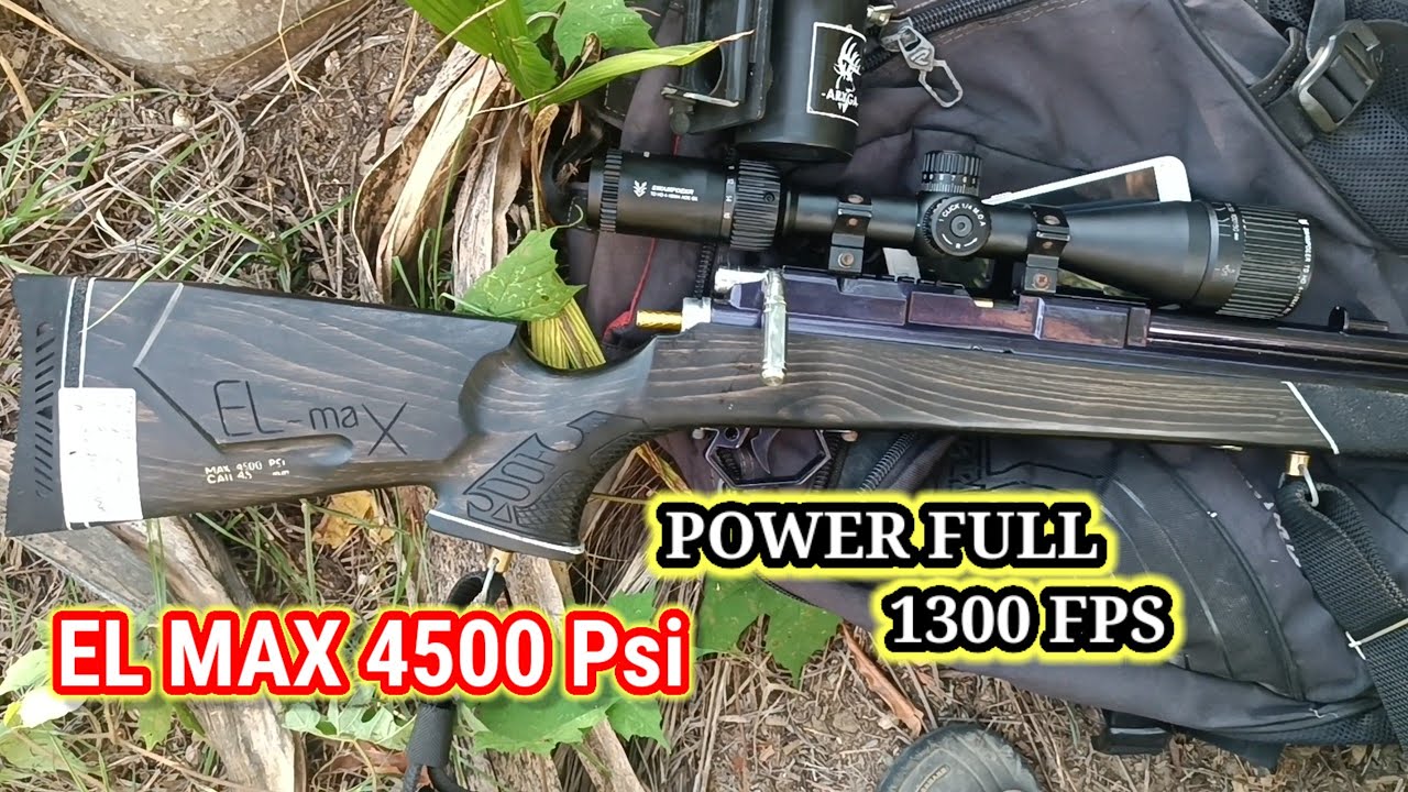 Latest DS HUNTER PCP Power Test EL-MAX Big Game Power 4500 Psi