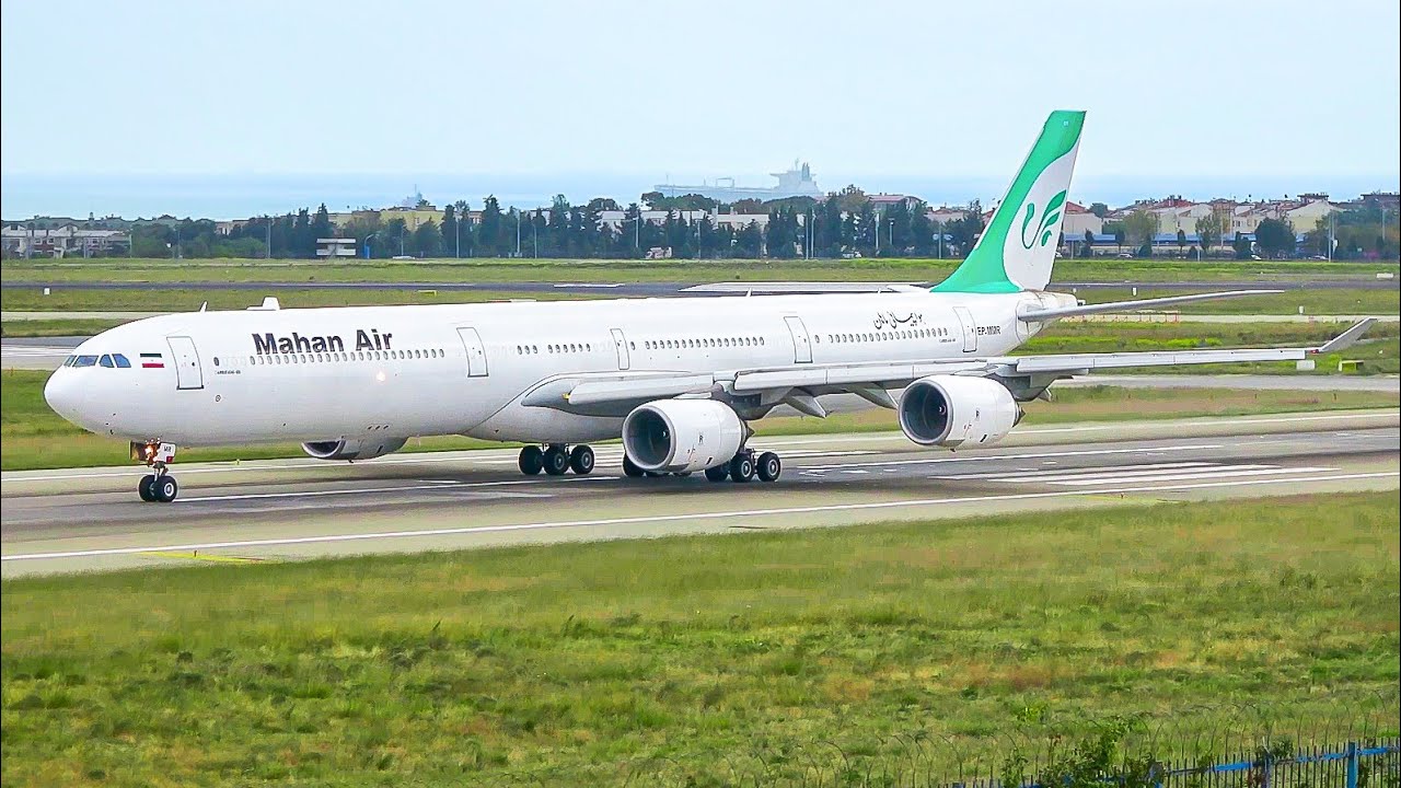 (4K) Plane spotting Istanbul - 20 minutes of Iranian airlines! A300, A310, A340, MD-83, etc.