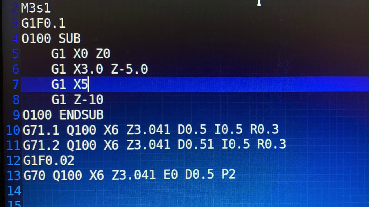 Токарные циклы в LinuxCNC