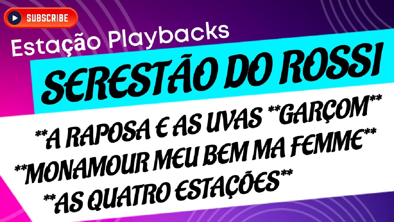 Serestão Do Rossi - Playback