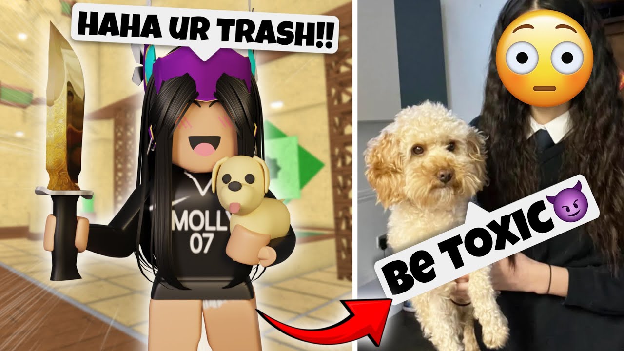 MY DOG CONTROLS HOW I PLAY IN MM2... (Murder Mystery 2)