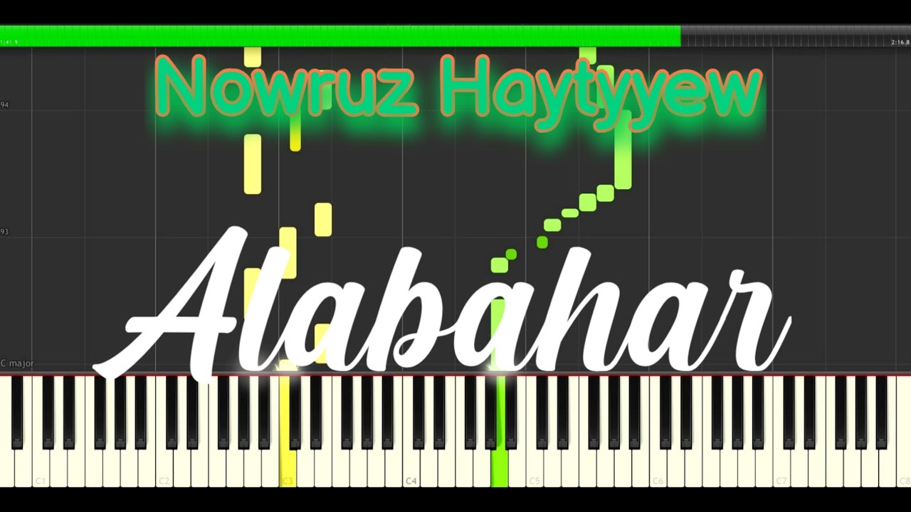 Alabahar | Piano Tutorial by Synthesia Nowruz Haytyyew