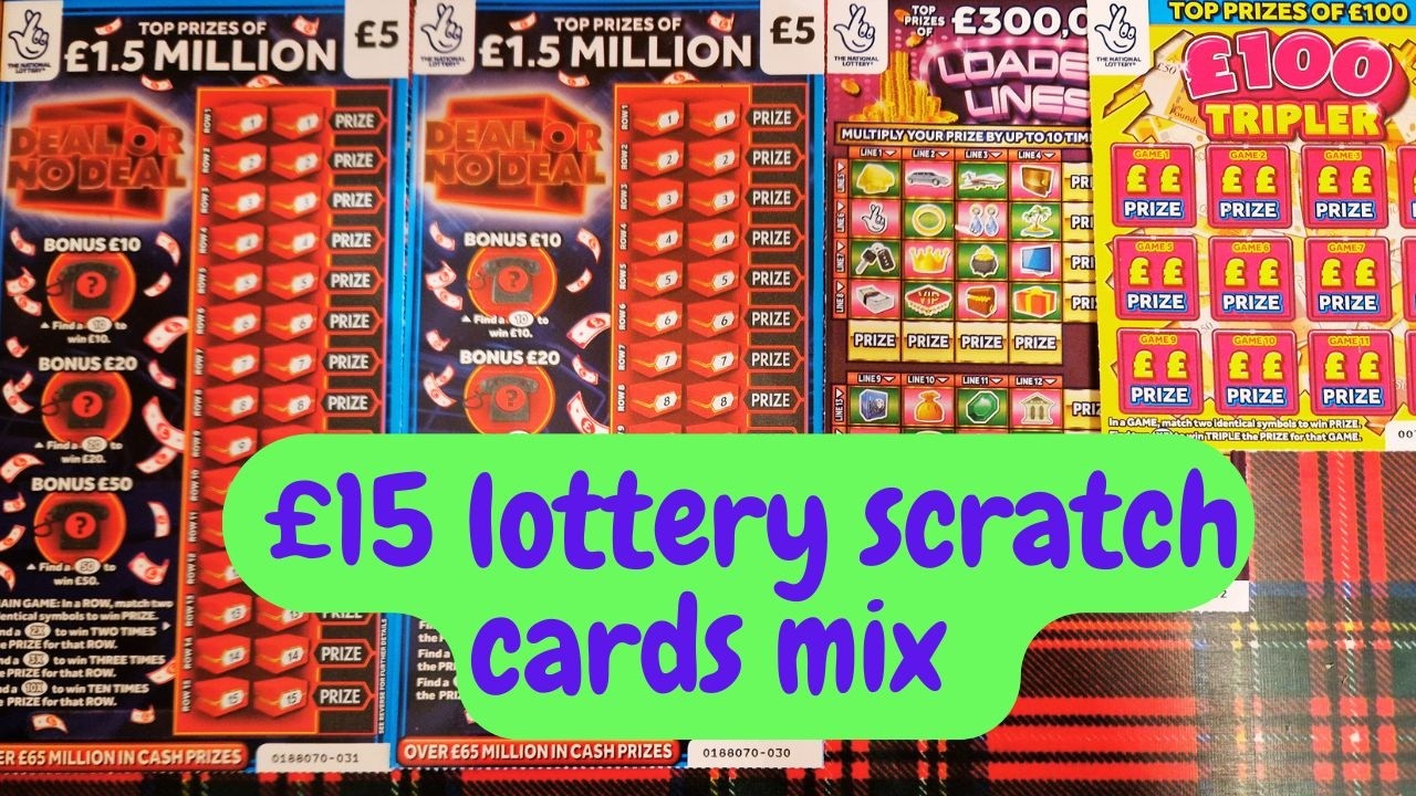 £15 National Lottery scratch cards mix #scratchcards #lottery #lotto #video