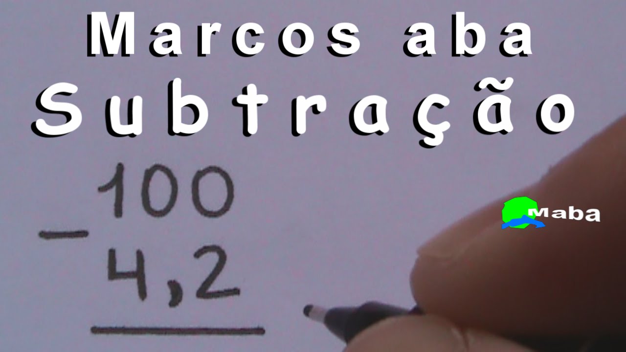 SUBTRAÇÃO DE NÚMEROS DECIMAIS  -  Aprenda a fazer conta de menos (Subtrair) - aula 02