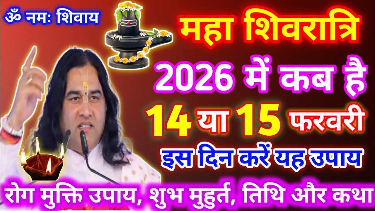 महाशिवरात्रि से पहले यह वीडियो देखलें | Maha Shivratri Kab Hai 2026 | #Shree Devkinandan Thakur Ji #