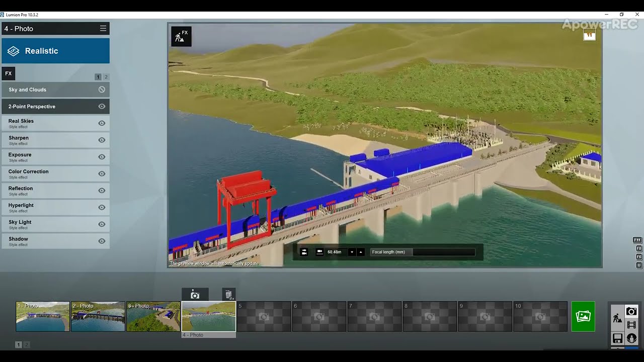 Học Civil 3D - Phối Cảnh Thủy Điện Kiểu Lòng Sông