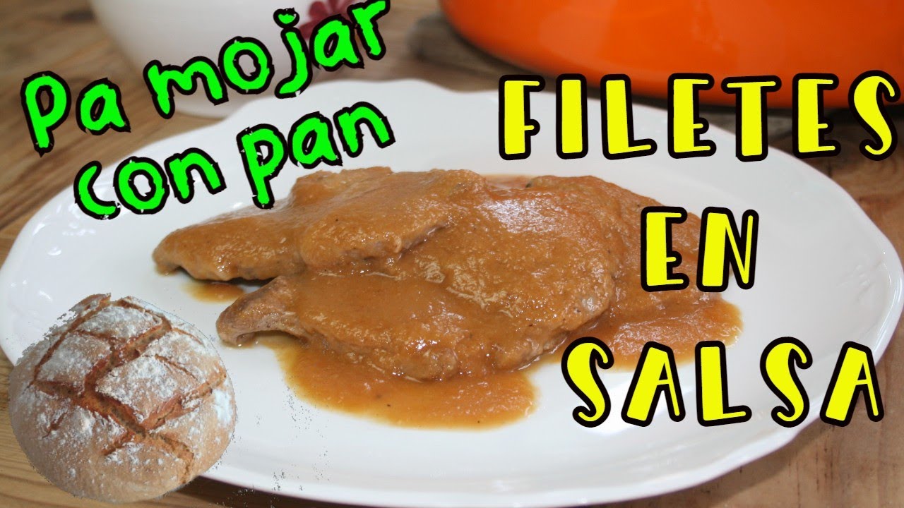 Filetes de ternera en salsa, receta fácil y rápida