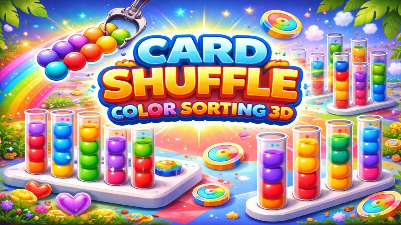 Card Shuffle: Color Sorting 3D | Relaxing Color Puzzle Gameplay (Android/iOS)