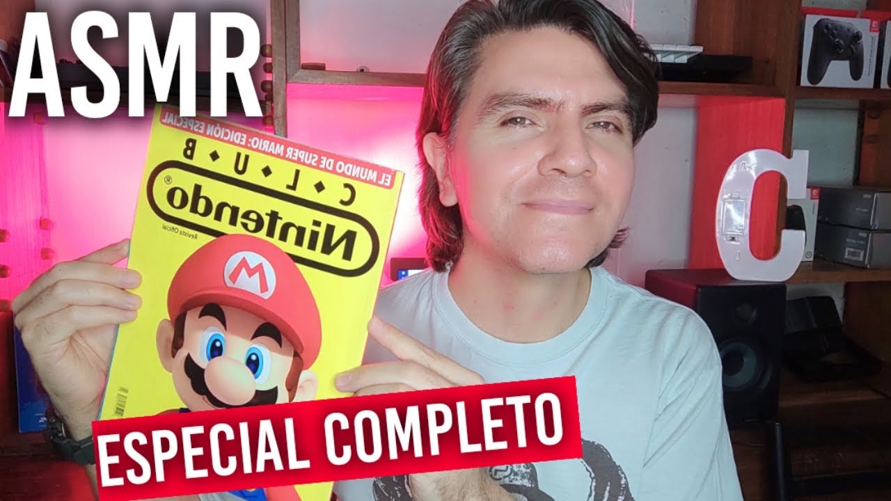 ASMR de INSÓLITA REVISTA CLUB NINTENDO ESPECIAL DE SUPER MARIO BROS #asmr #asmrvideo #asmrparadormir