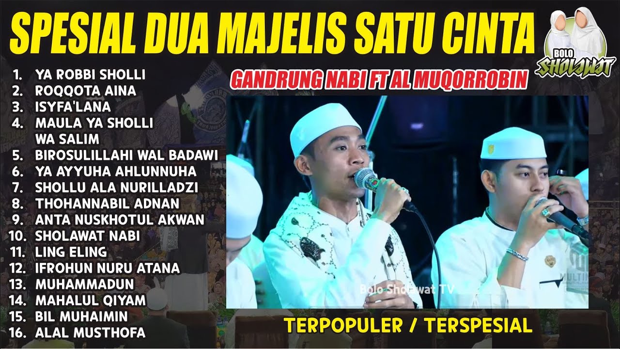 GANDRUNG NABI 1 JAM FULL SHOLAWAT SPESIAL DUA MAJELIS SATU CINTA FT HADROH AL MUQORROBIN - 2025