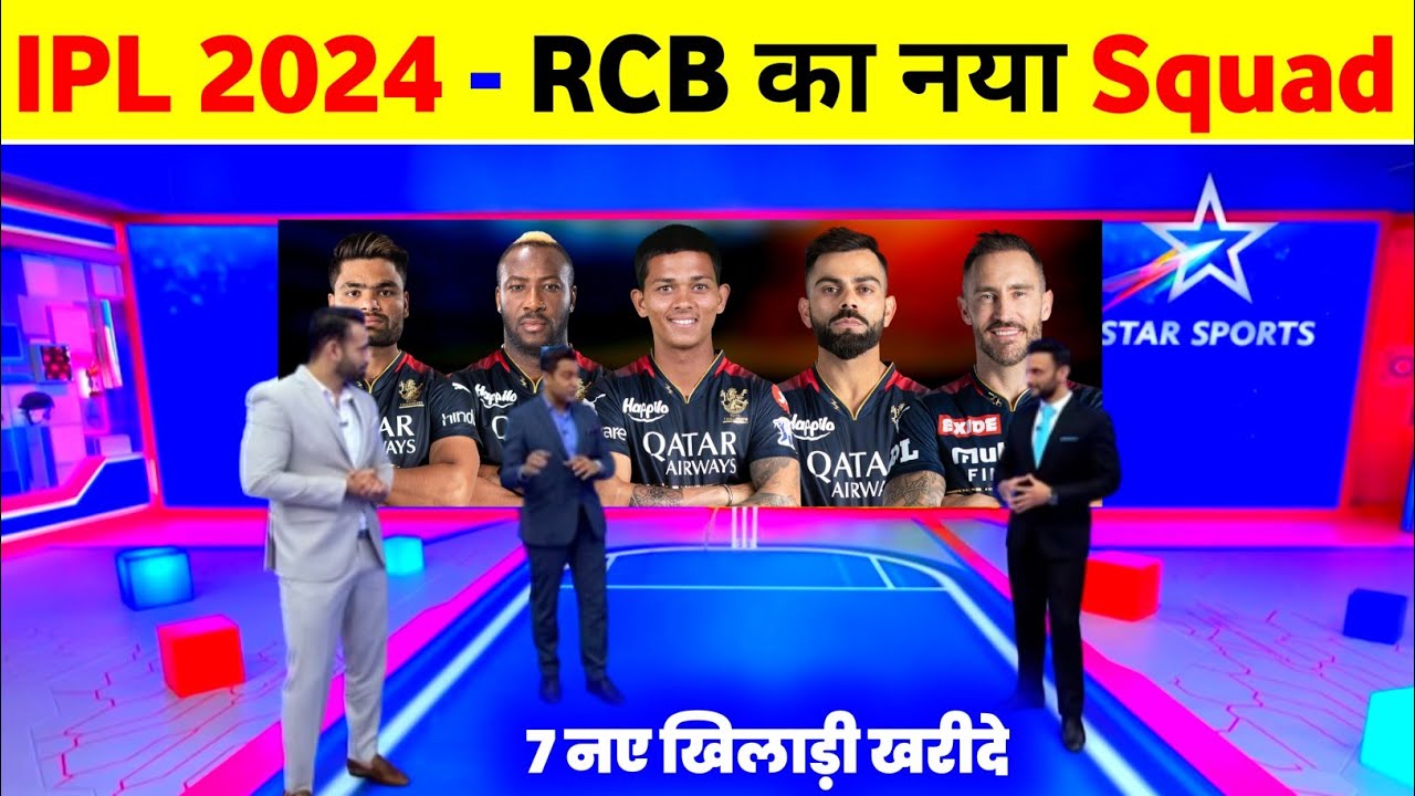 IPL 2024 Rcb Squad - Rcb Target Players List 2024 || Rcb New Players 2024