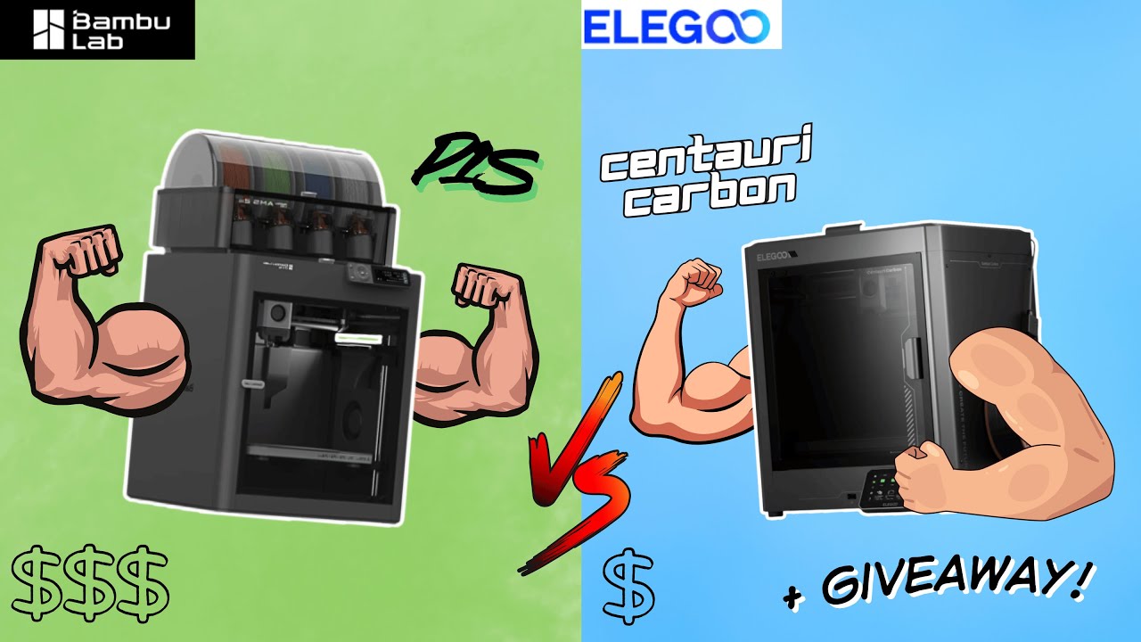 Centauri Carbon vs Bambu Lab P1S - Which to buy in 2025?