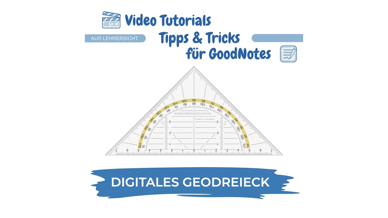 Digitales Geodreieck f&uuml;r GoodNotes - Tutorial