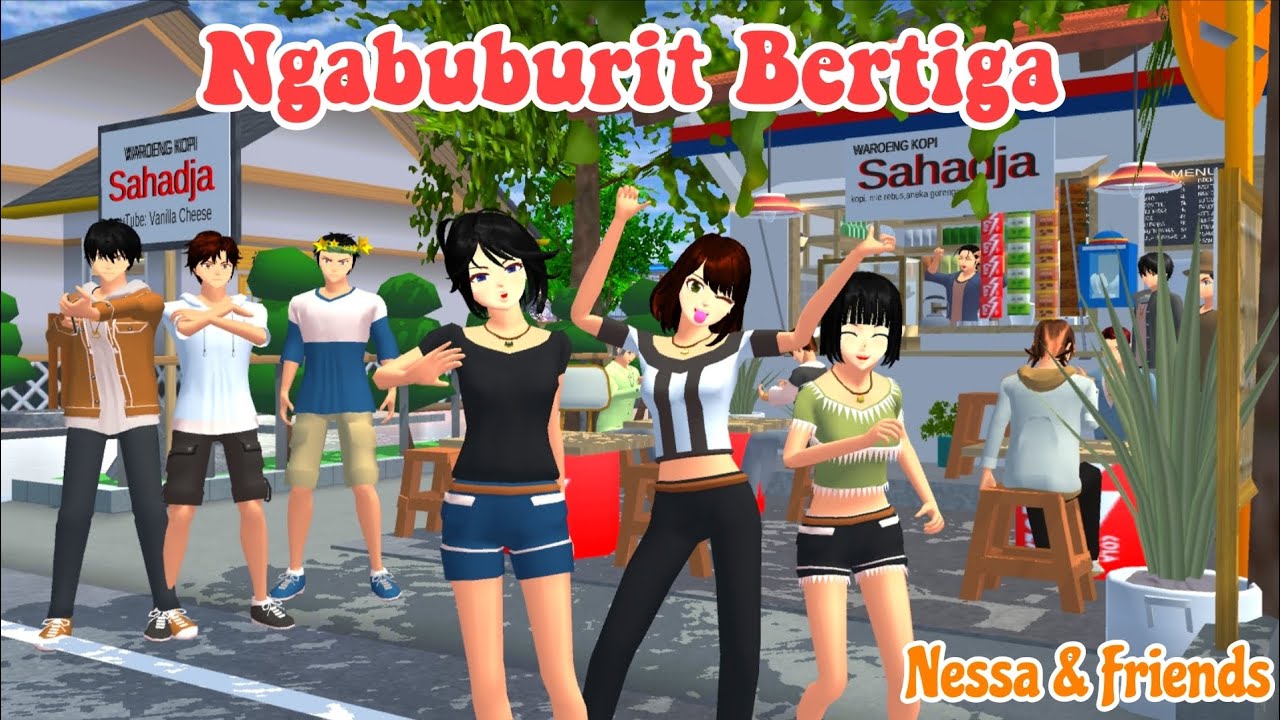 NESSA & FRIENDS [ Ngabuburit Bertiga ] || SAKURA SCHOOL SIMULATOR 