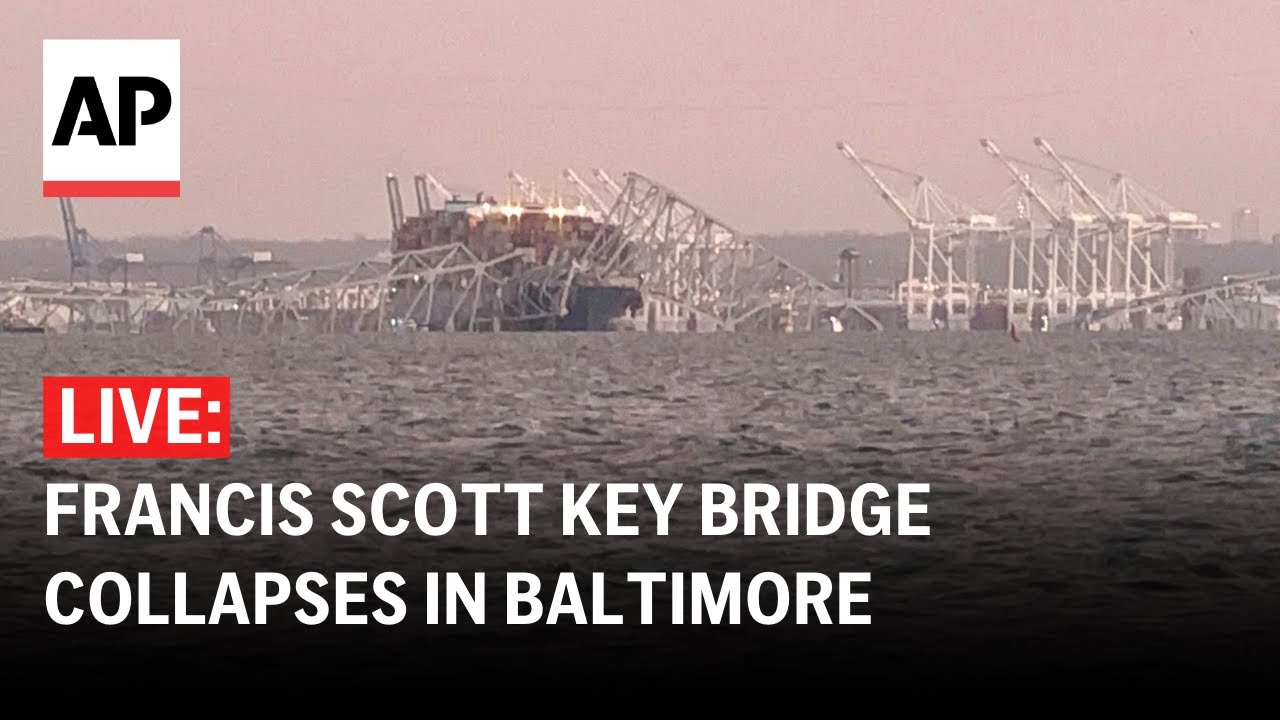 Baltimore bridge collapse LIVE: Francis Scott Key Bridge hit by cargo ship in Maryland