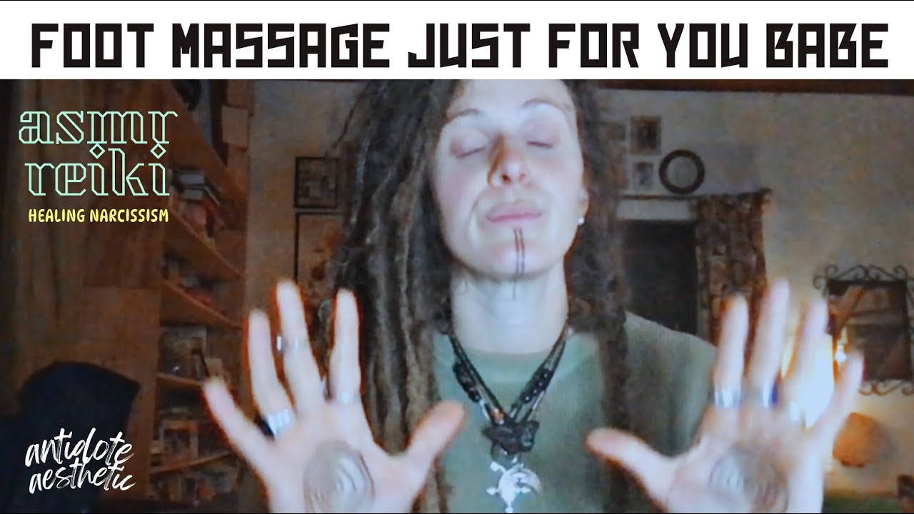 *Foot Massage* ASMR REIKI Soft Spoken Personal Attention Healing chakra series  @antidote.aesthetic