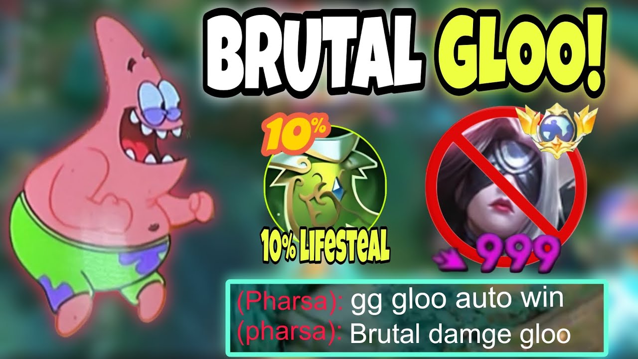 BRUTAL DAMAGE GLOO PATRICK SKIN I GOT 13 kill (target lock pahrsa) TOPGLOBAL GLOO