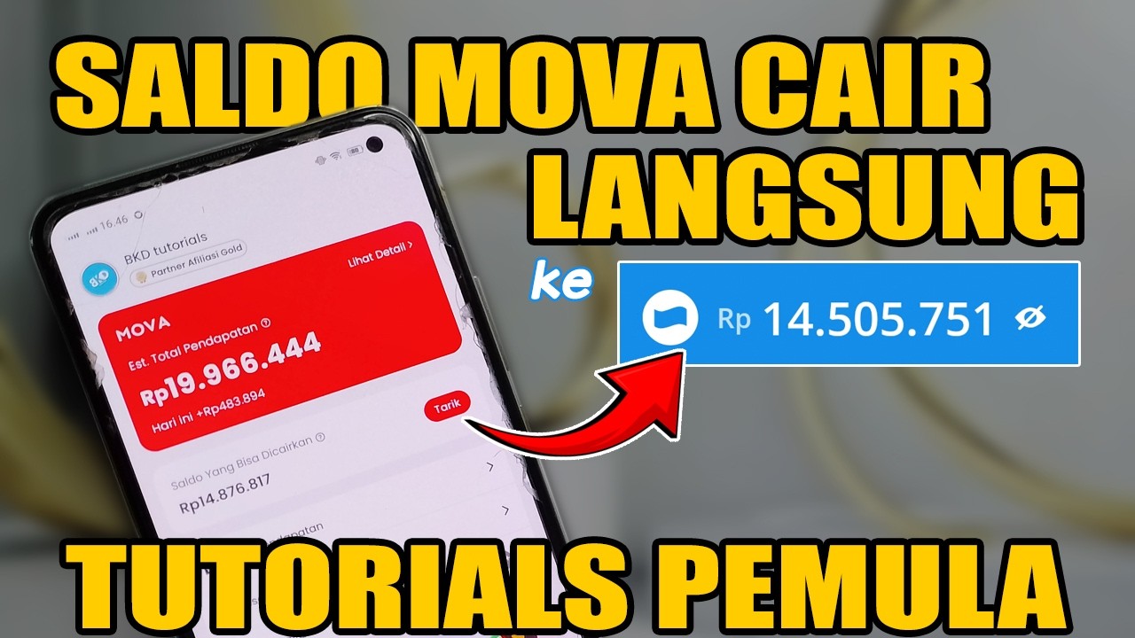Cara Mencairkan Saldo MOVA ke DANA Untuk Pemula | BKD tutorials MOVA CashBack/Affiliate Terbaru 2026
