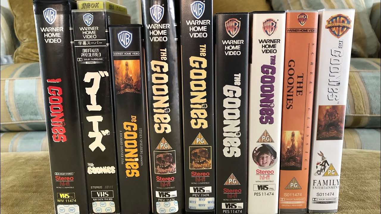 The Goonies UK VHS Physical Media Collection Unboxing 80s Retro Tapes Comparison