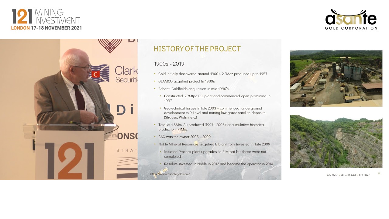 Presentation: Asante Gold Corporation - 121 Mining Investment London November 2021