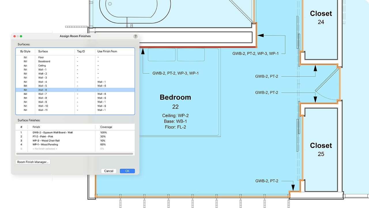 Room Finishes | Vectorworks 2025