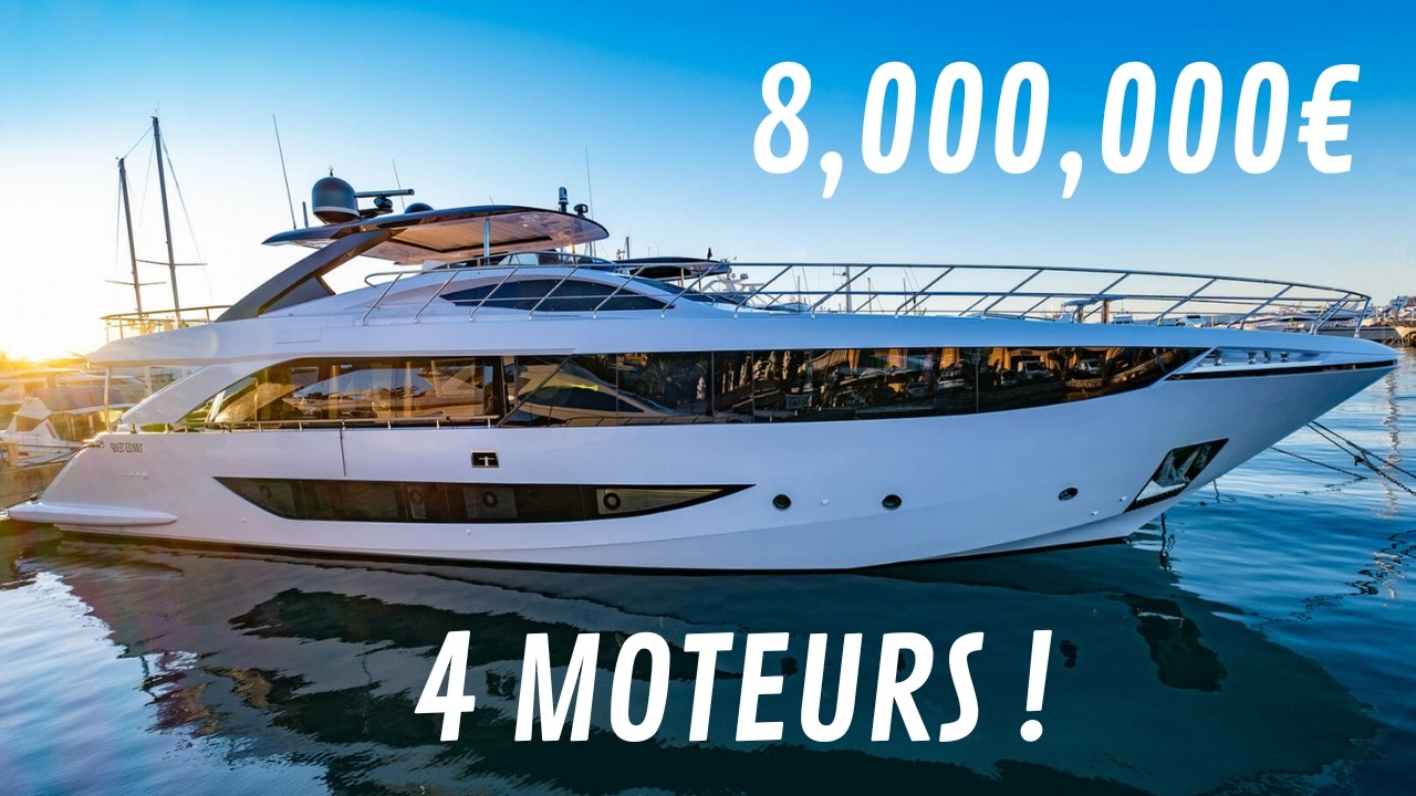 Ce superyacht a 4 moteurs ! Amer F100