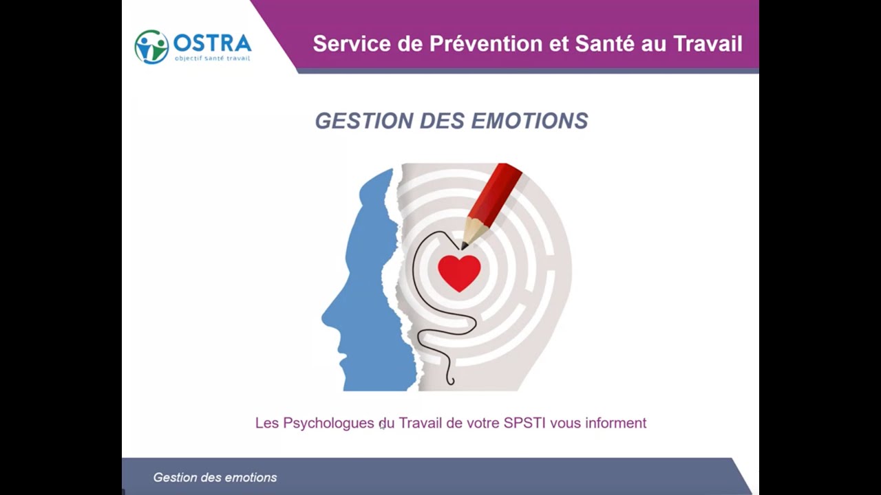 Webinaire : Gestion des émotions