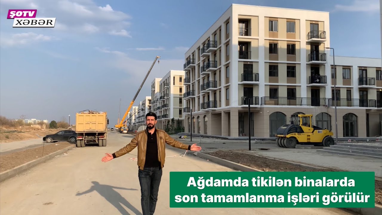 Ağdam şəhərində evlər belə olacaq - Yeni Binalar şəhərə əlavə gözəllik qatır - Həmin görüntülər