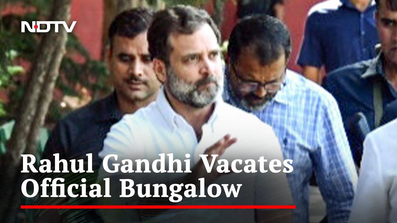 After Court Setback, Rahul Gandhi To Vacate Delhi Bungalow Today: Sources