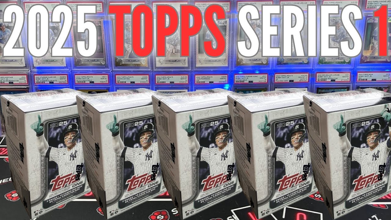НОВЫЙ ВЫПУСК: 2025 Topps Series 1 (5) Blaster Boxes