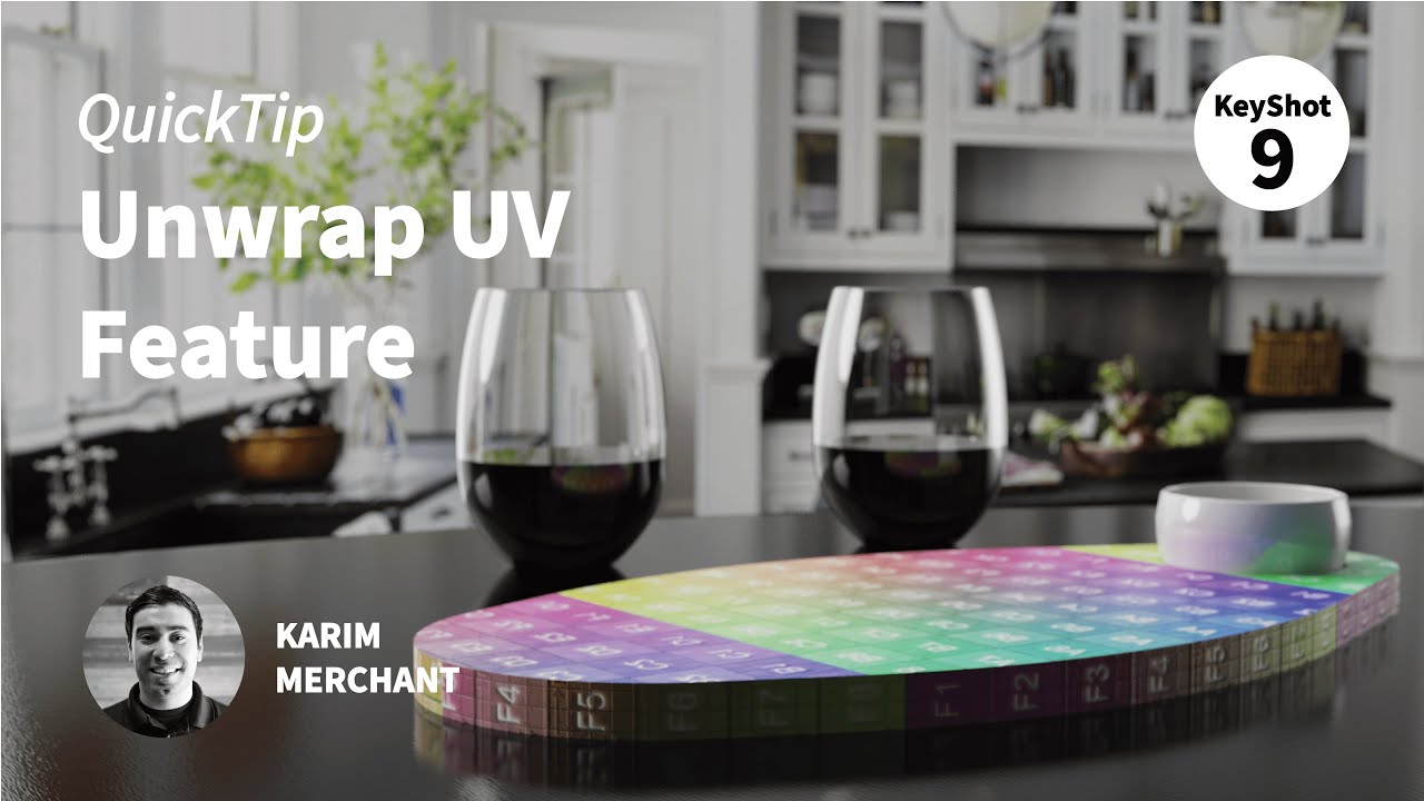 KeyShot 9 Quick Tip - Unwrap UV Feature