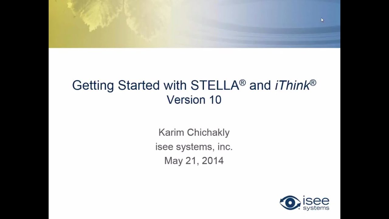 Getting Starting with STELLA and iThink Version 10