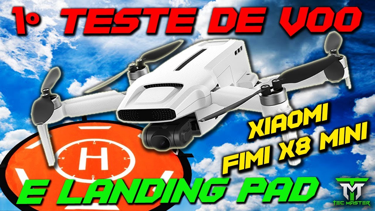 FIMI X8 MINI 1º VOO   TESTE E CAPTAR LANDING PAD + FAIL SAFE