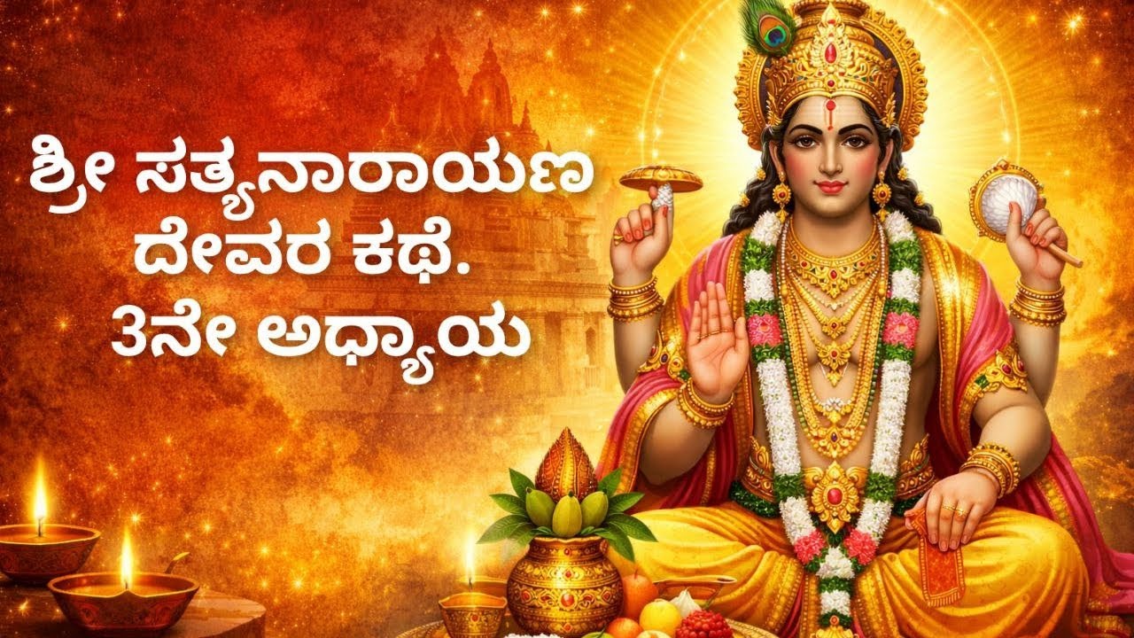 ಶ್ರೀ ಸತ್ಯನಾರಾಯಣ ಕಥೆ Satyanarayana swamy kathe